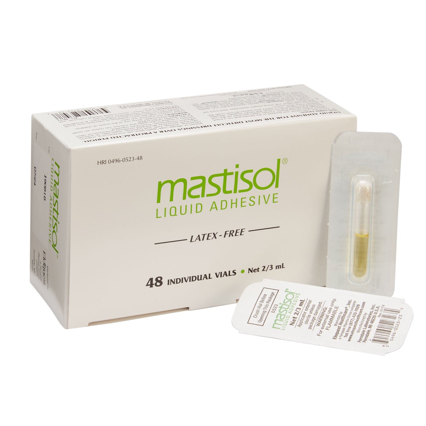 MASTISOL, LIQ ADH STR TIP 2/3CC (48/BX 12BX/CS)