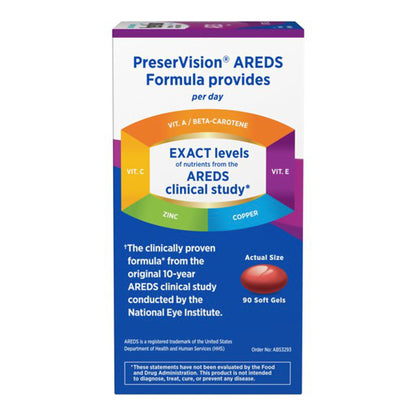 PRESER VISION AREDS 2+MULTIVITAMIN, CAP SGEL (100/BT)