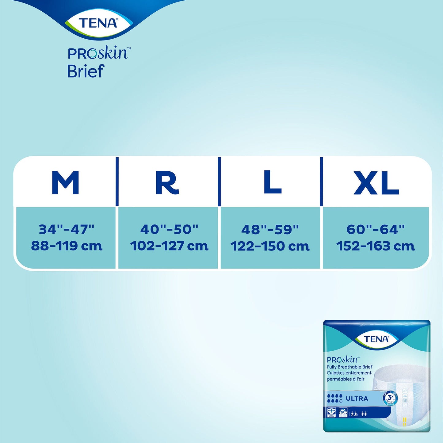 BRIEF, TENA PROSKIN ULTRA XLG (20/BG 4BG/CS)