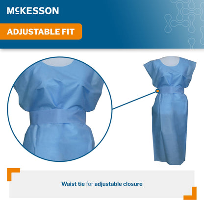 GOWN, EXAM FLUID RESIST BLUE OSFM (50/CS)