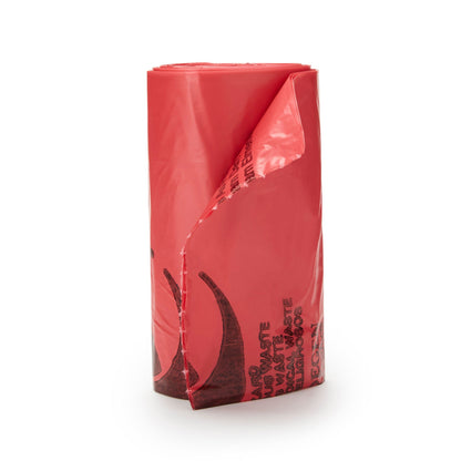 BAG, BIOHAZ SL RED STAR 24X24 1.25MIL (250/CS)