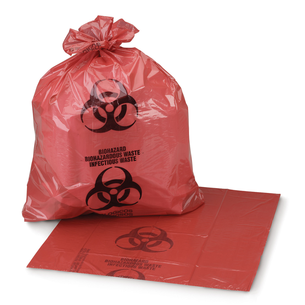BAG, BIOHAZ HD GSET SL RED 23X17X46 40-45GL (150/CS)
