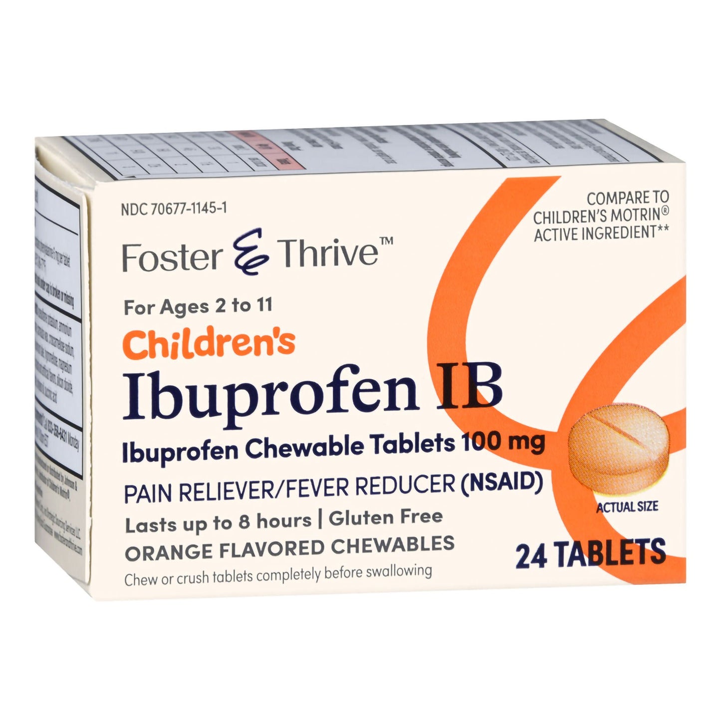 IBUPROFEN IB, TAB FT CHLD 100MG (24/BT)