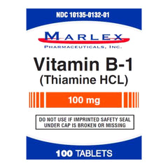 THIAMINE HCL, TAB 100MG (100/BT)