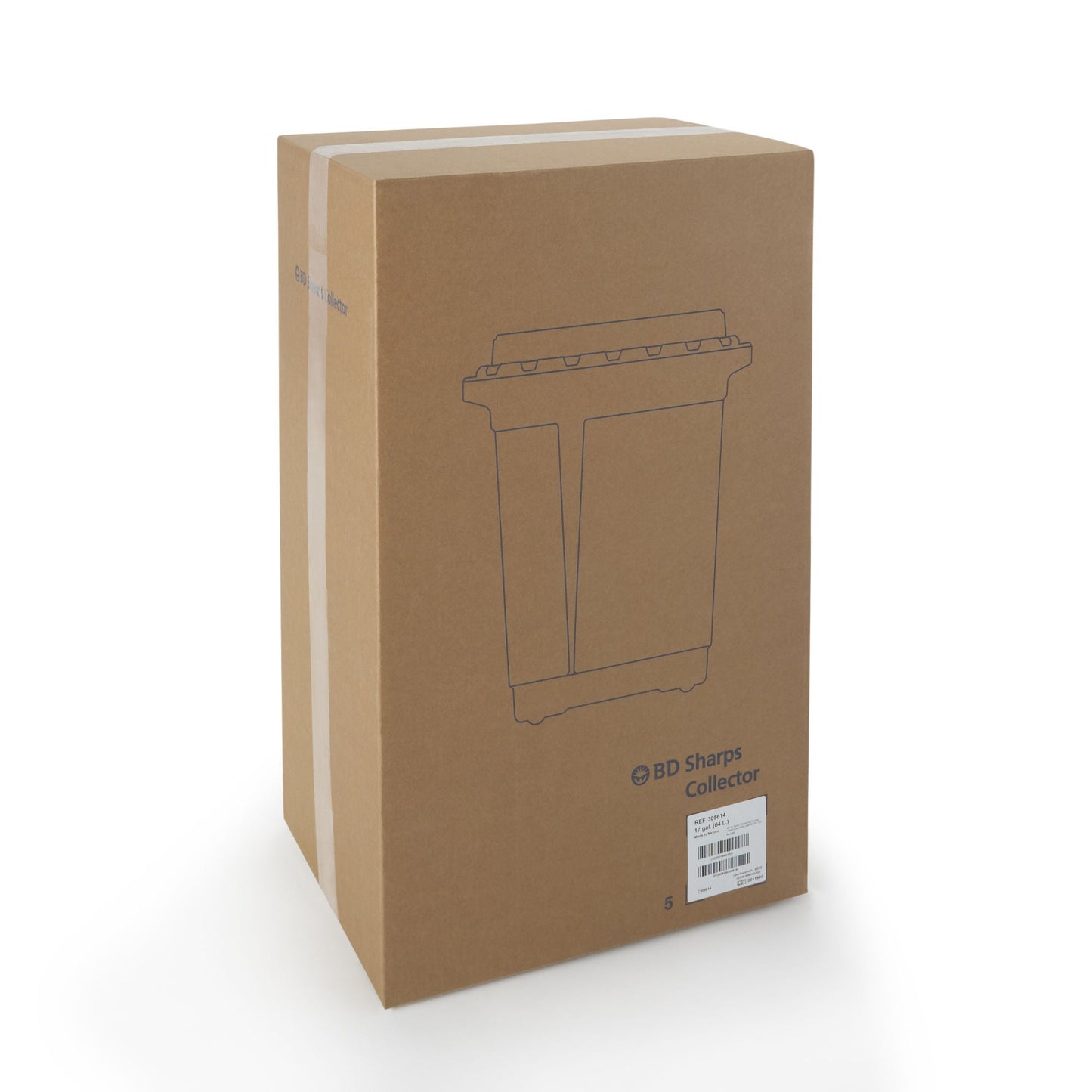 CONTAINER, SHARPS CHEMO YLW 17GL W/LID (5/CS)