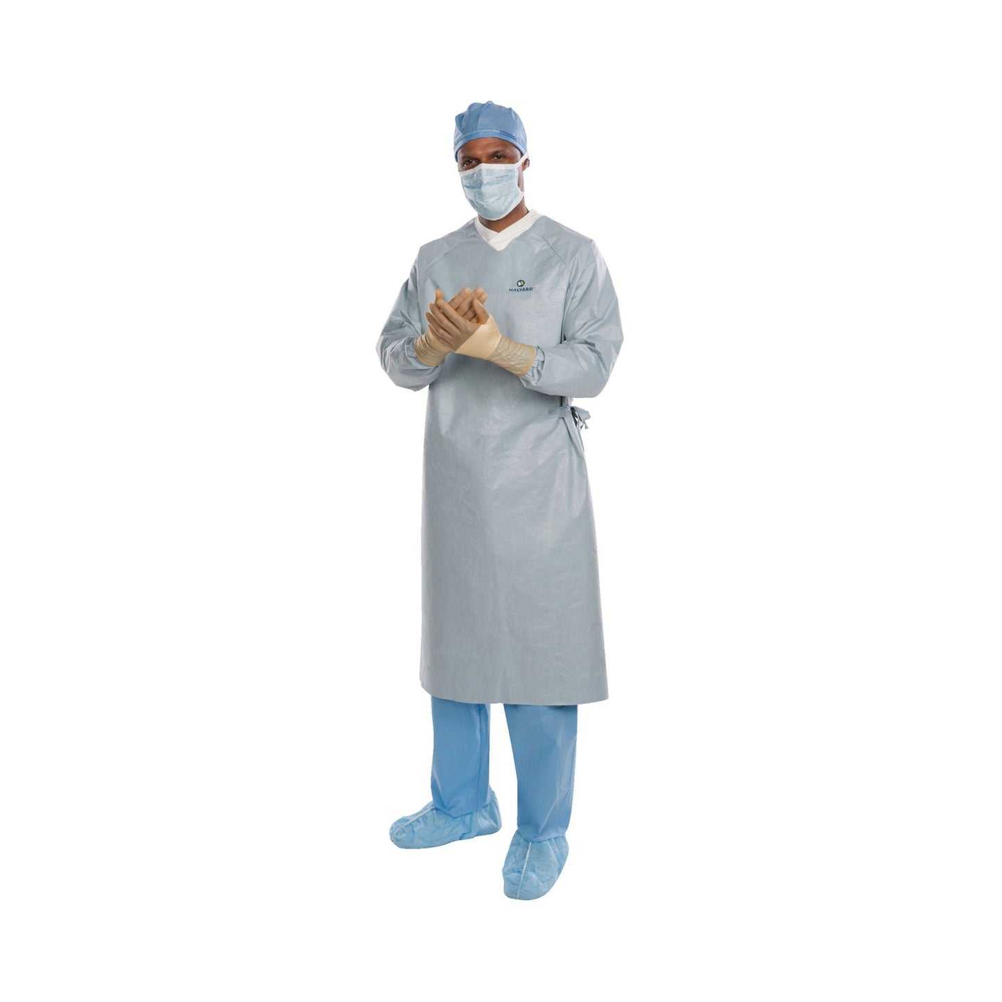 GOWN, SURG AERO CHROME AAMI 4 STR SLVR LG (32/CS)