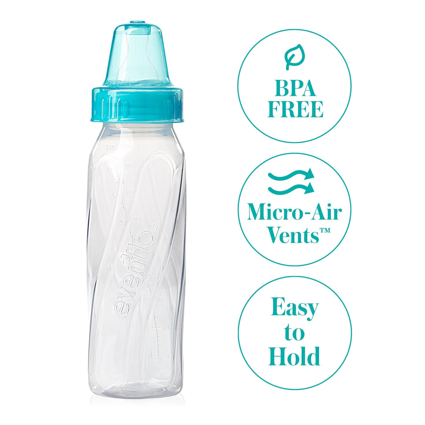 BOTTLE, CLASSIC TWIST PP CLR 8OZ (3/PK 12PK/CS)