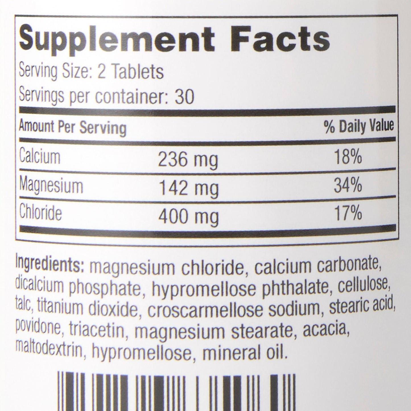 MAGNESIUM CHLORIDE, SLOW W/CALTAB 140MG (60/BT 12BT