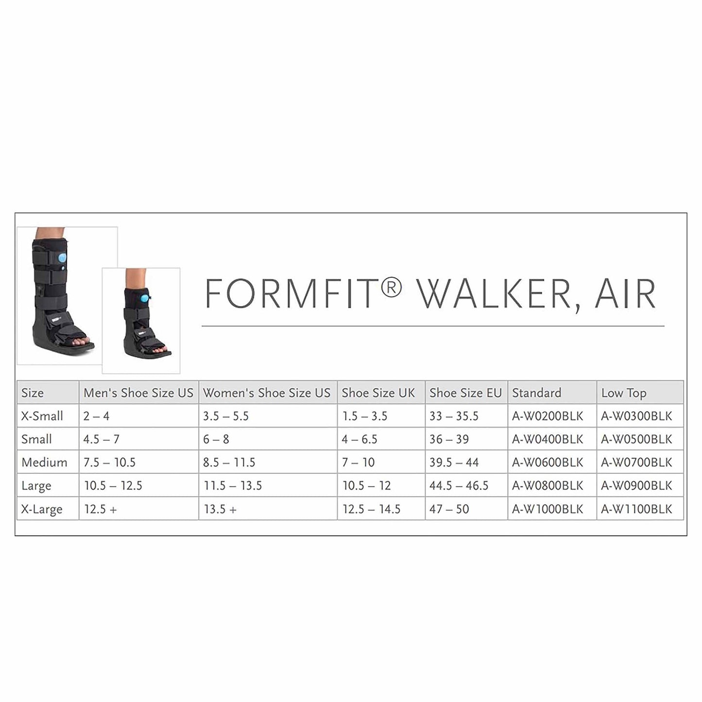 WALKER BOOT, AIR EQUALIZER LOWBLK XLG