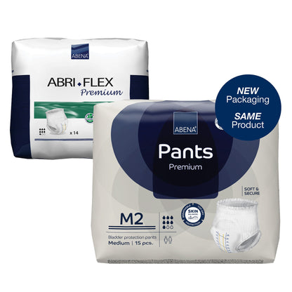 UNDERWEAR, INCONT ABENA PROT PREM M2 MED (15/PK 6PK/CS)
