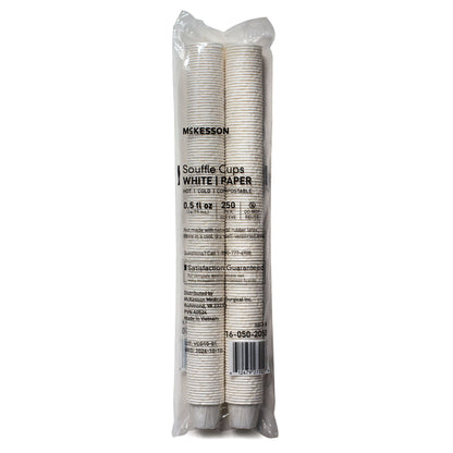 CUP, SOUFFLE PORTN TRTD PAPER WHT 0.5OZ (250/SL 20SL/CS)