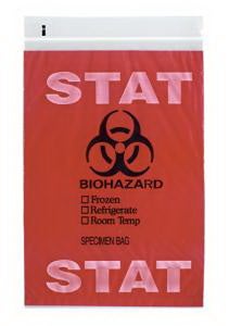 BAG, ZIP-LOCK STAT 6X9 (100/PK10PK/CS) RDPLAS
