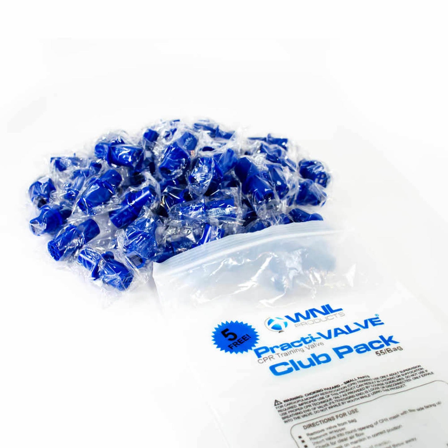 VALVE, CPR PRACTI VALVE TRAINING CLUB PACK (55/BG)