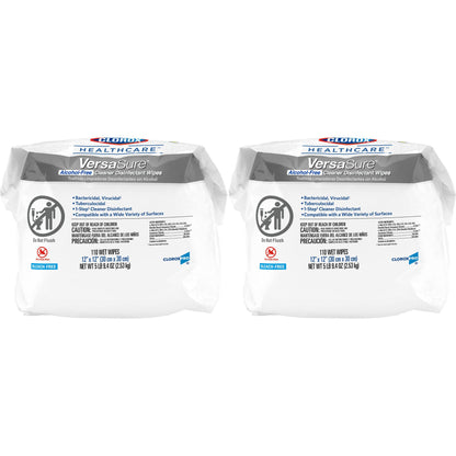 WIPE, DISINFECTANT VERSASURE ALCHL FREE REFILL (110/PK 2PK/C