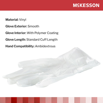 GLOVE, EXAM VNYL SM N/S (50/BX20BX/CS)