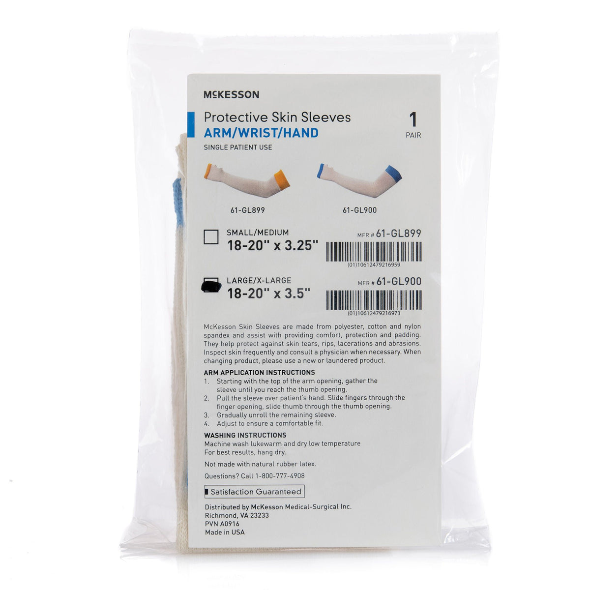 ARM SLEEVE, LARGE/X-LARGE 18-20"X3.5"(12PR/CS)