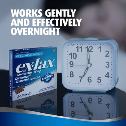 LAXATIVE, EX-LAX CHOCOLATE TAB15MG (48/BX)