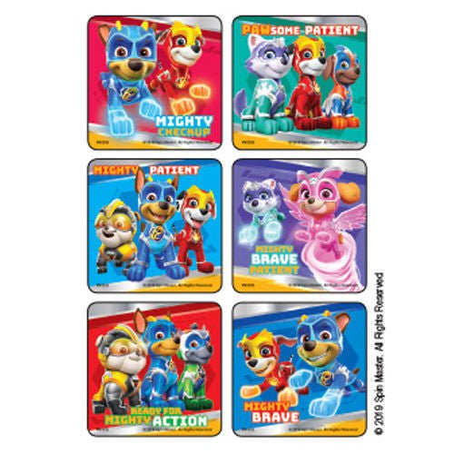 STICKER, PAW PATROL MIGHTY BRAVE PATIENT (75/PK)