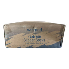 SOCK, SLIPPER PTNT LF ADLT LT RY XLG (48PR/CS)