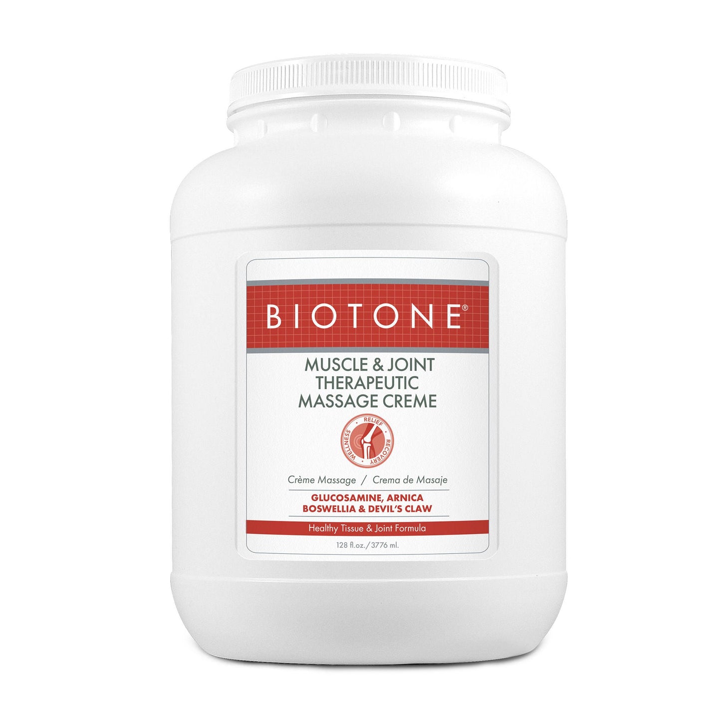 CREME, MASSAGE MUSCLE & JOINT THERAPEUTIC JAR 1GL (4/CS)