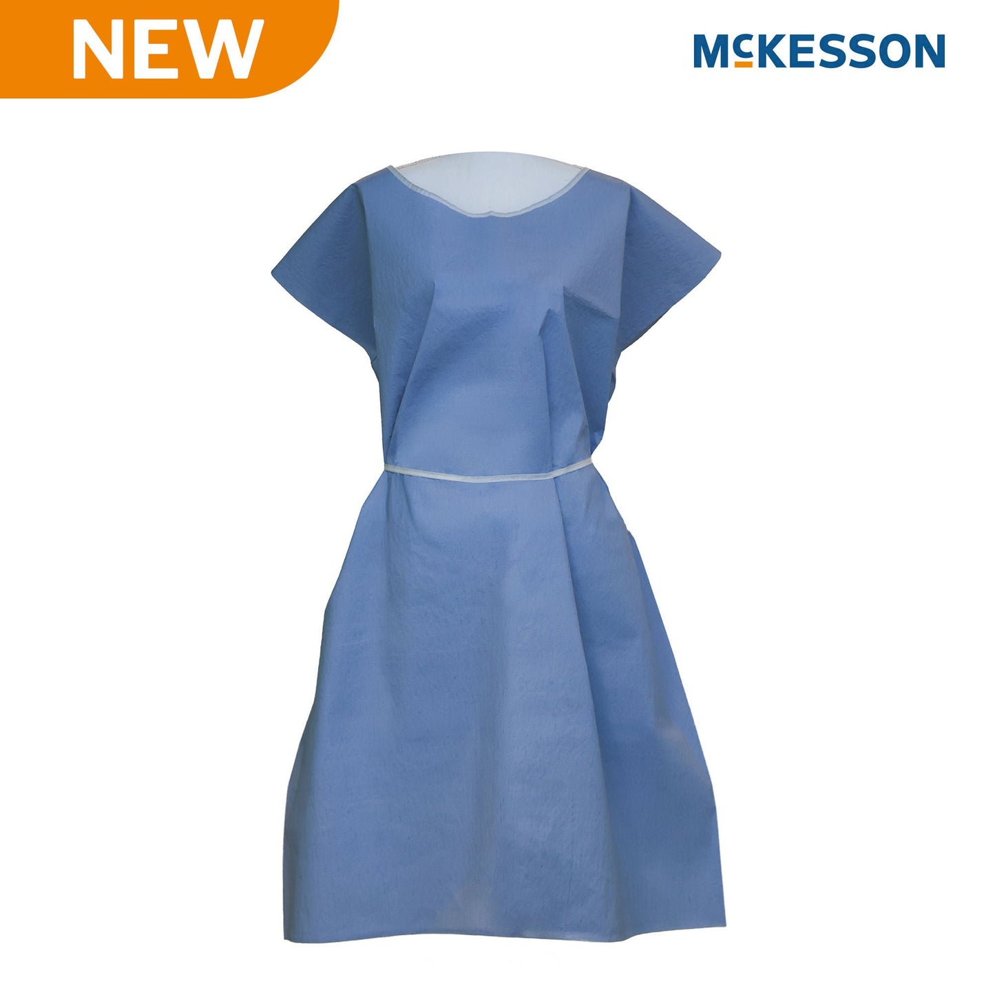 GOWN, EXAM SCRIM REINF BLU OSFM (25/CS)