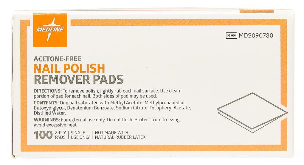 PAD, NAIL POLISH REMOVER (100/BX 10BX/CS)