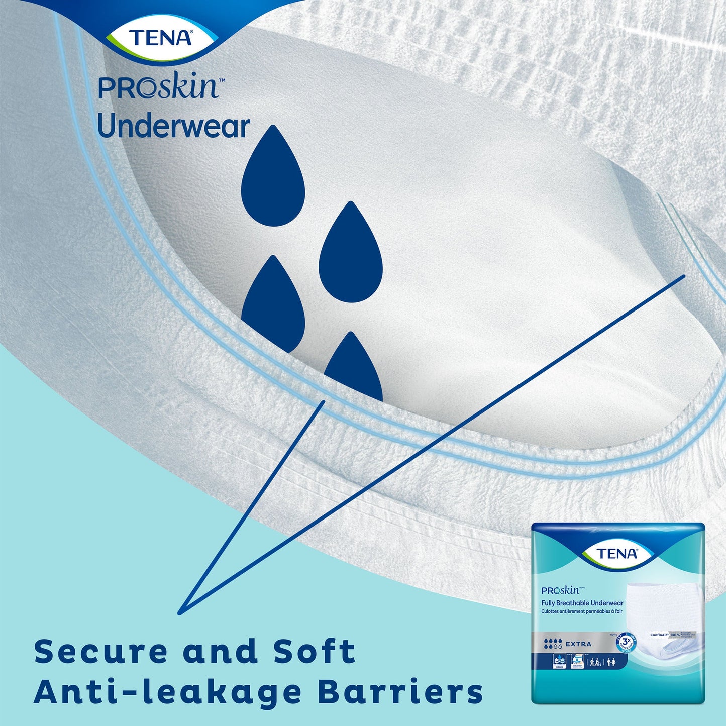 UNDERWEAR, TENA EXTRA PROTECTIVE 2XLG (12/BG 4BG/CS)