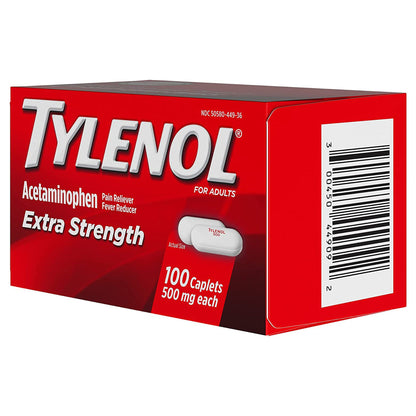 TYLENOL, CAP XSTRENGTH 500MG (100/BT)