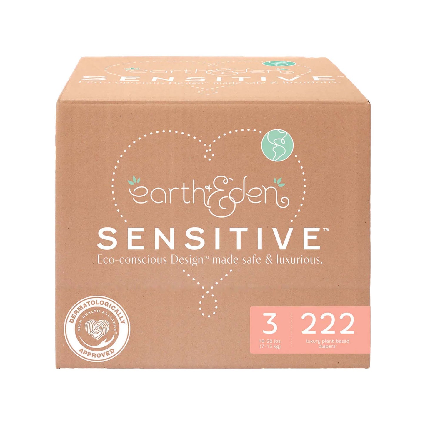 DIAPER, BABY EARTH & EDEN SZ3 (222/CS)