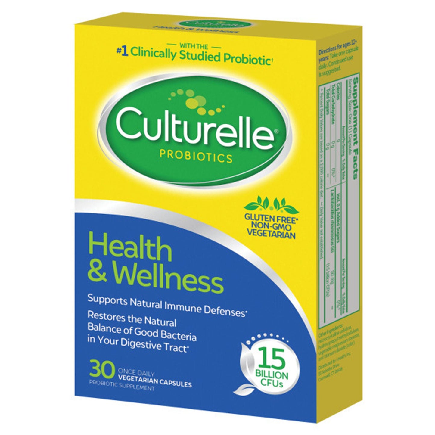 SUPPLEMENT, CAP CULTURELLE HEALTH & WELLNESS (30/BX 24BX/CS)