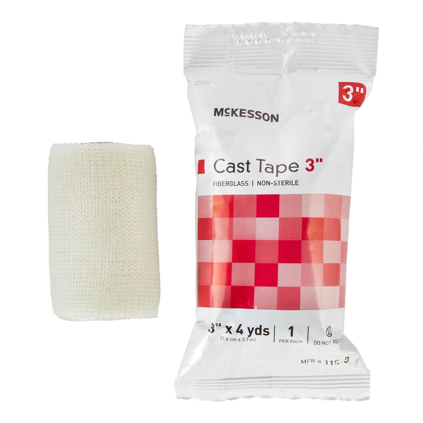 TAPE, CAST WHT LF 3"X4YDS (10RL/BX)