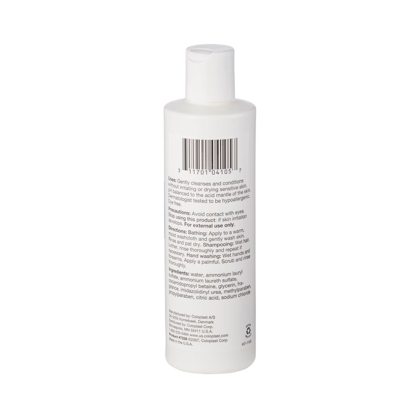 SHAMPOO, GENTLE RAIN SKIN CLEANSER MILD 8OZ COLPLT