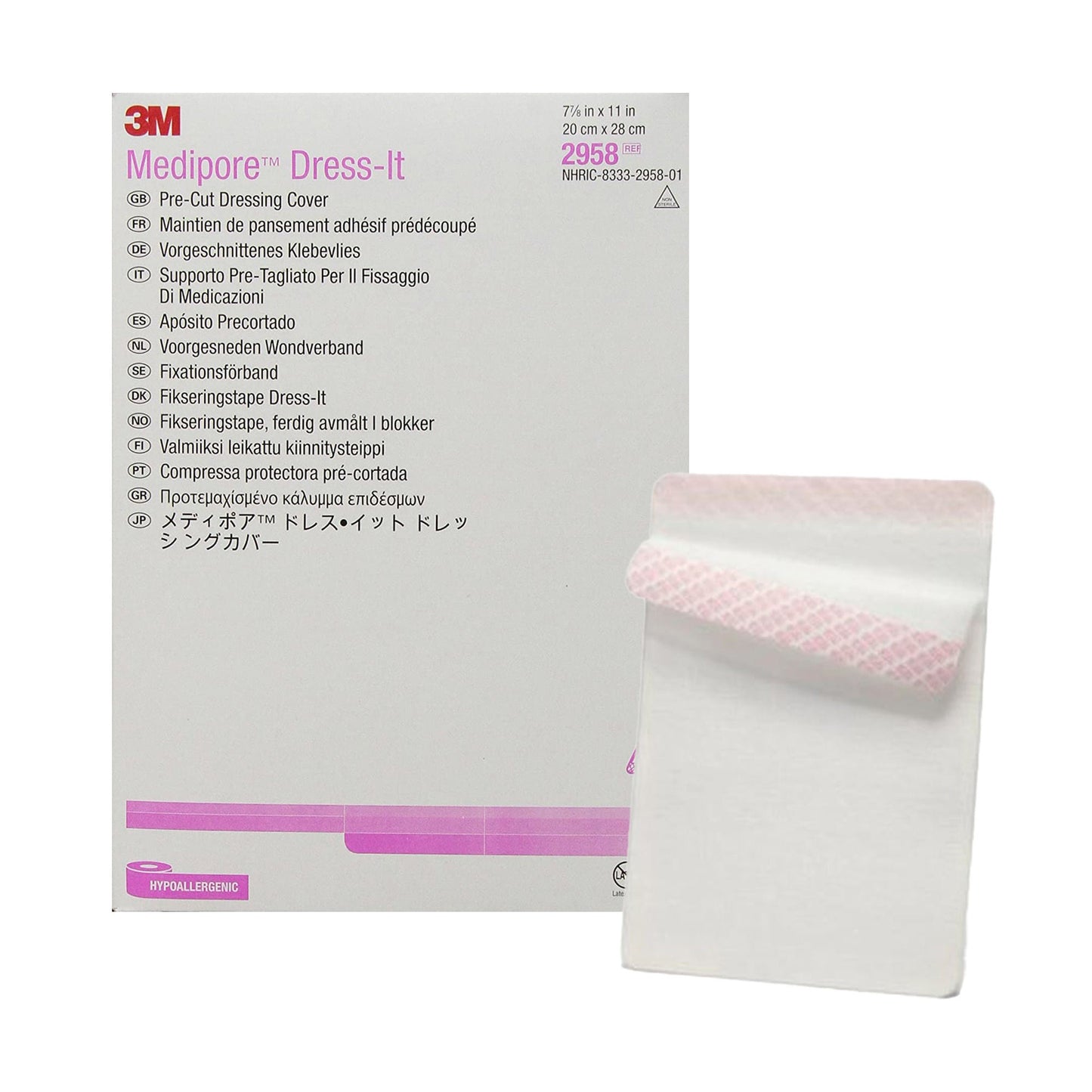 COVER, DRESSING PRECUT 7 7/8"X11" (25/BX)