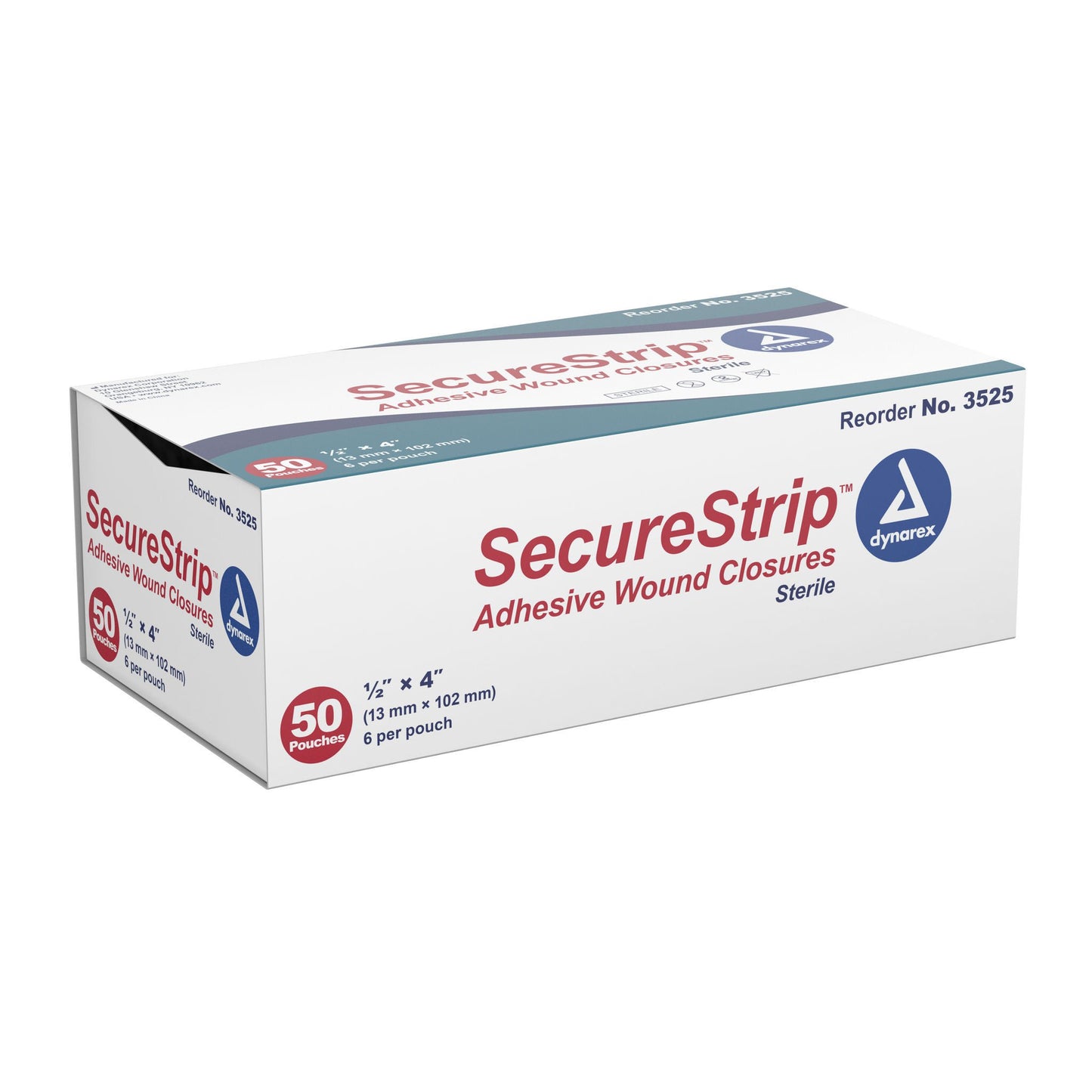 CLOSURE, WOUND STRIP STR 1/2X4" (6/PK 50PK/BX 4BX/CS)