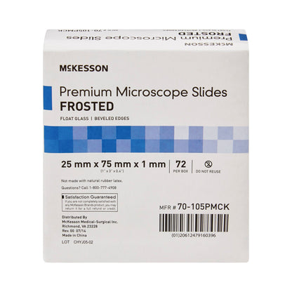SLIDE, FROSTED PREMIUM 25X75X1MM (72/BX 20BX/CS)