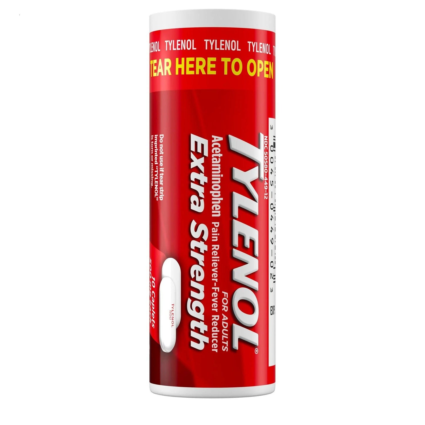 TYLENOL XS, CAP 500MG (10/BT 144BT/CS)