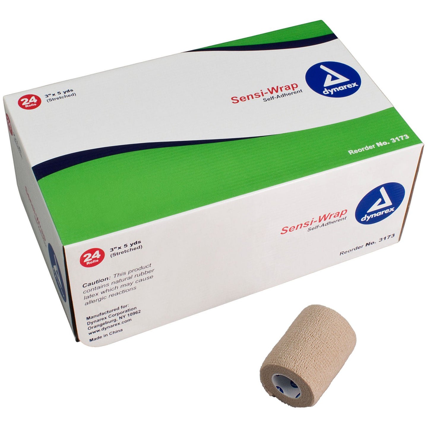 BANDAGE, ELASTIC SENSIWRAP SELF-ADH TAN 3"X5YDS (24/CS