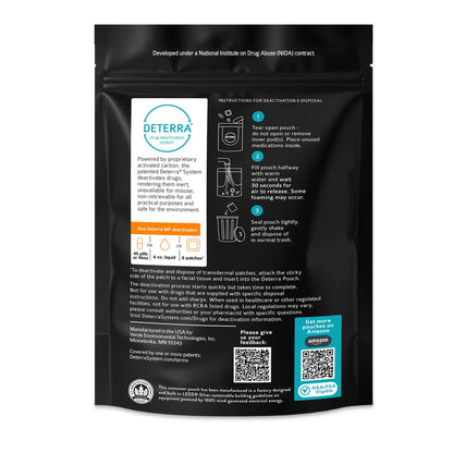 POUCH, DRUG DISPOSAL DETERRA MED 45PILL/POUCH (200/CS)