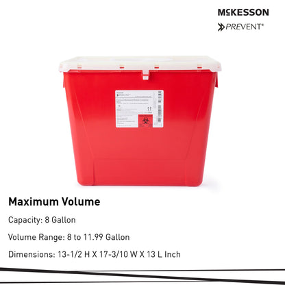 CONTAINER, SHARPS RED 8GL (9/CS)