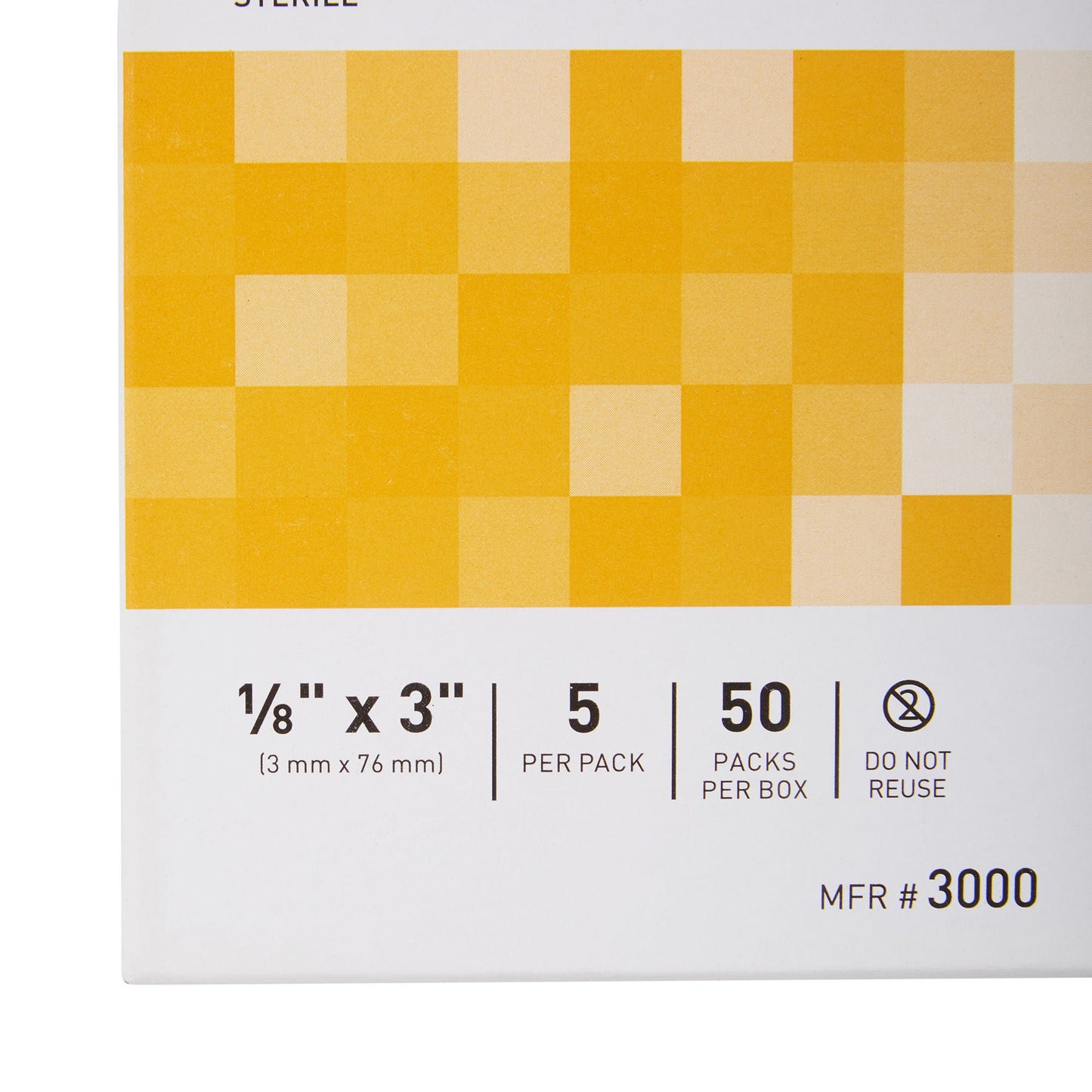 CLOSURE, SKIN FLEX LF TAN 1/8X3"(5/PK 50PK/BX 4BX/