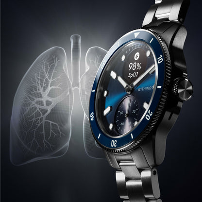 SMARTWATCH, HEART HEALTH HYBRID SCANWATCH NOVA BLU 42MM