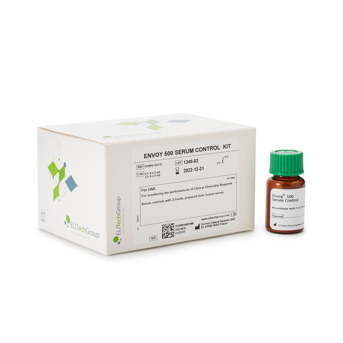 CONTROL, SERUM F/ENVOY 2X6X5MLNORMAL/ABNORMAL 55131