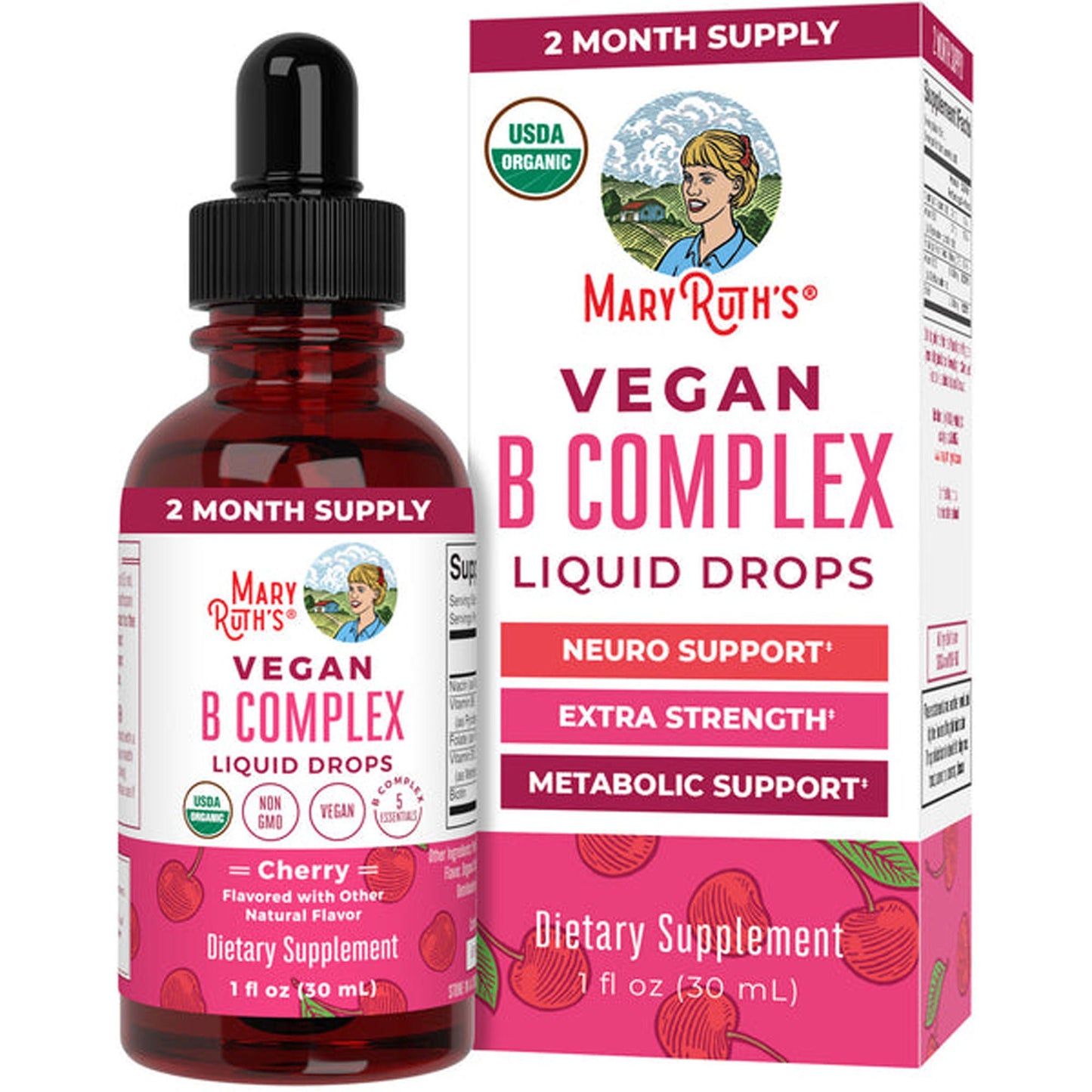 SUPPLEMENT, DRP ORGANIC VEGAN B-COMPLEX 1OZ (6/CS)