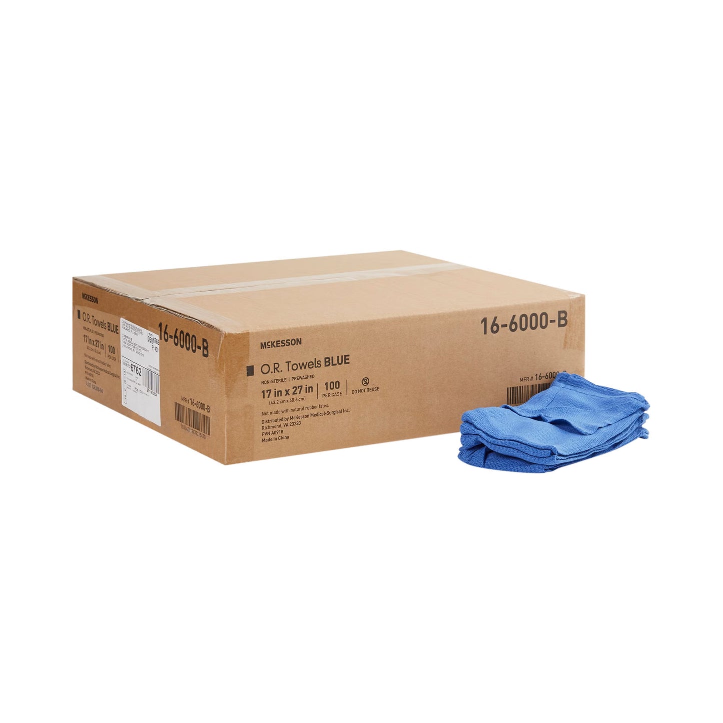 TOWEL, OR FOLD N/S BLU (100EA/CS)