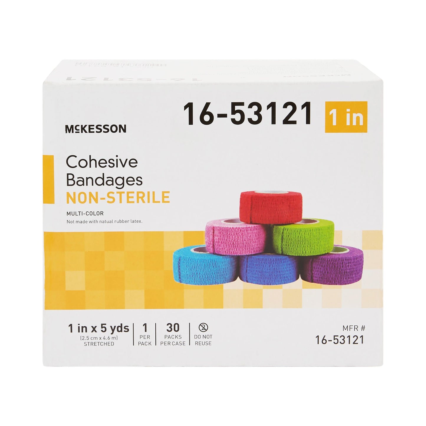 BANDAGE, COHESIVE N/S LF COLORPAK 1" (30/CS)