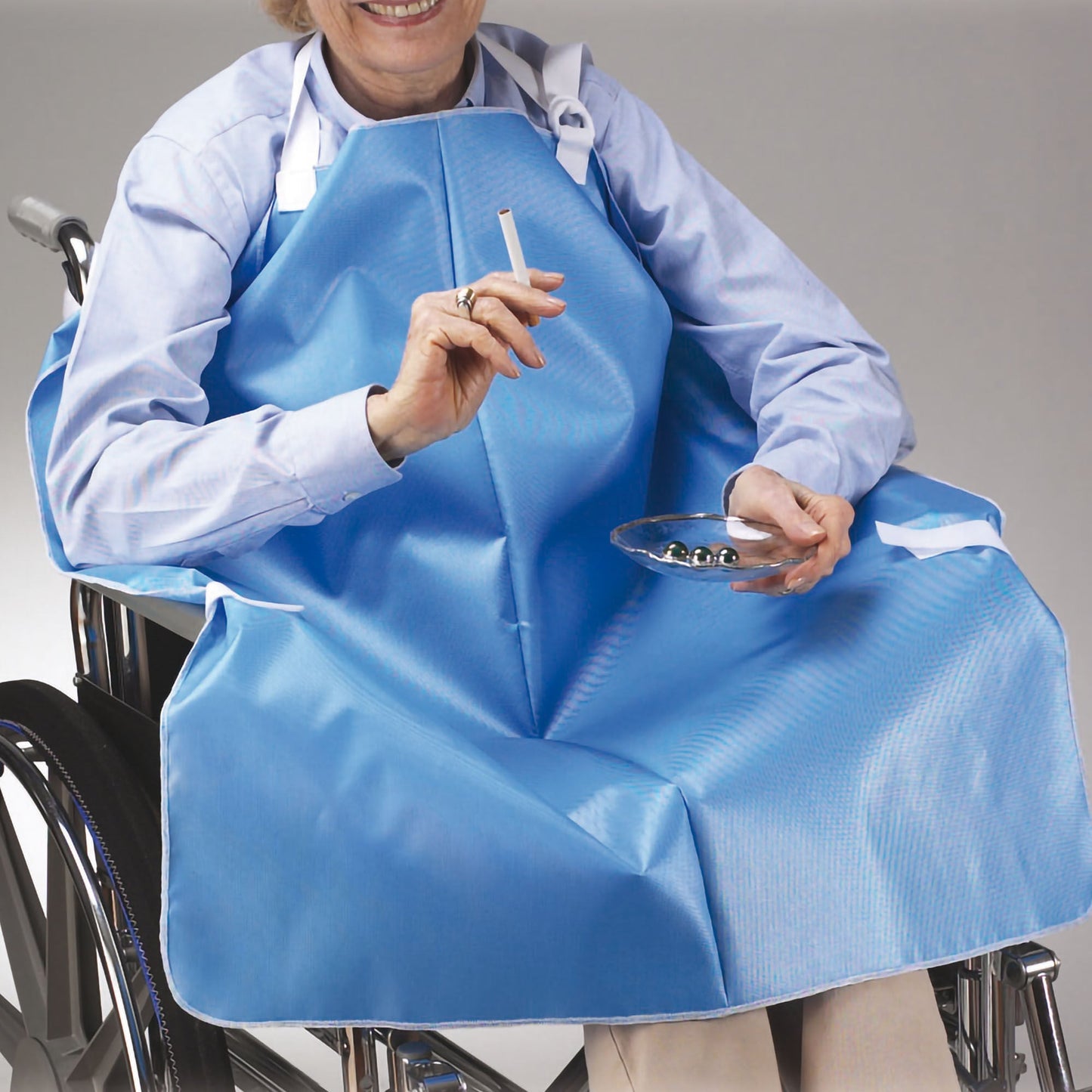 APRON, SMOKERS BLU D/S