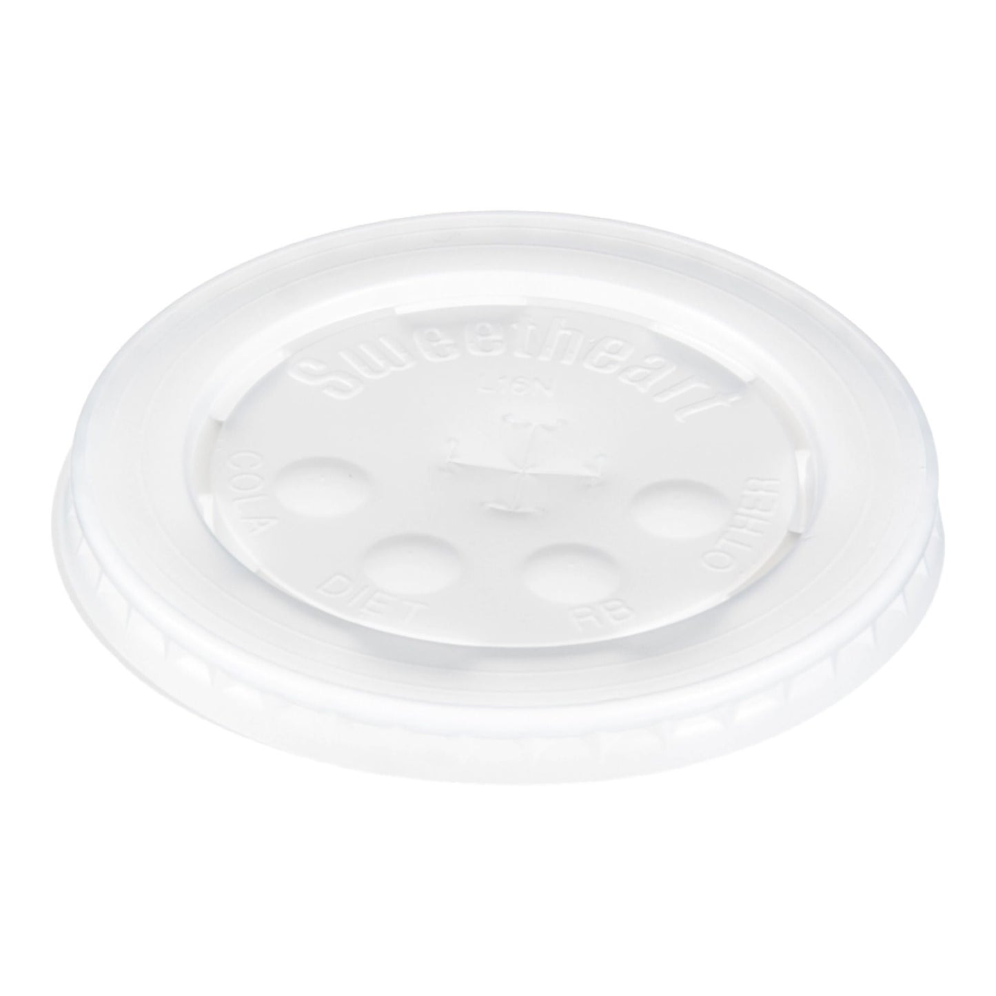 LID, CUP W/STRAW SLOT TRANSLUCENT (125/SL 16SL/CS)
