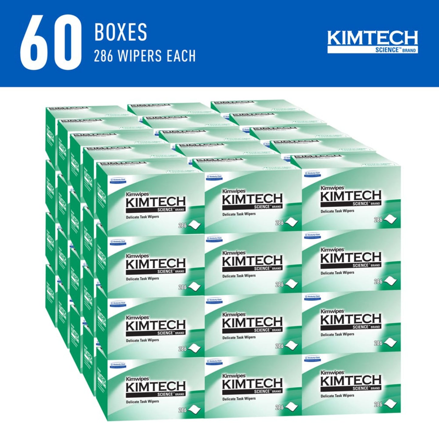 WIPE, KIMWIPE 4 1/2X8 1/2" (286/BX 60BX/CS)