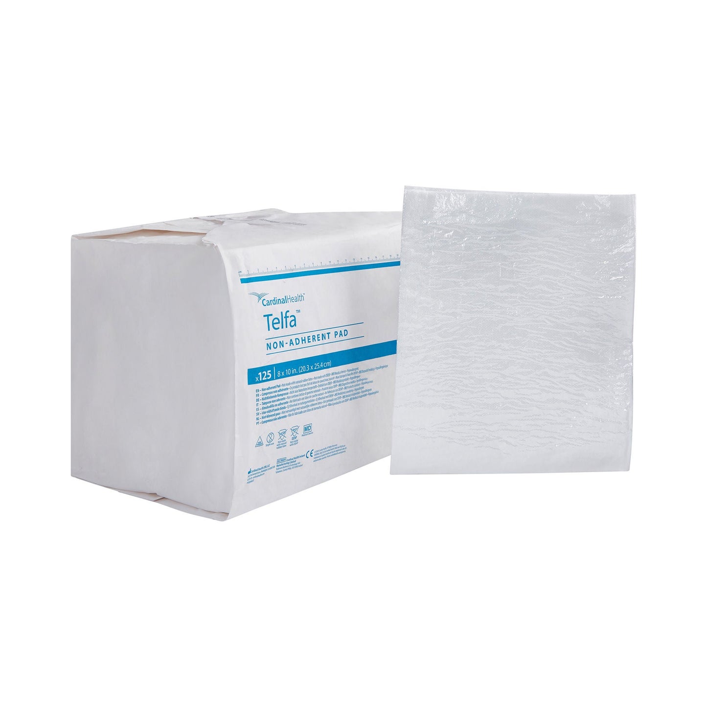 DRESSING, NONADH OUCHLESS TELFA CTN 8"X10"(125/BG) KENDAL