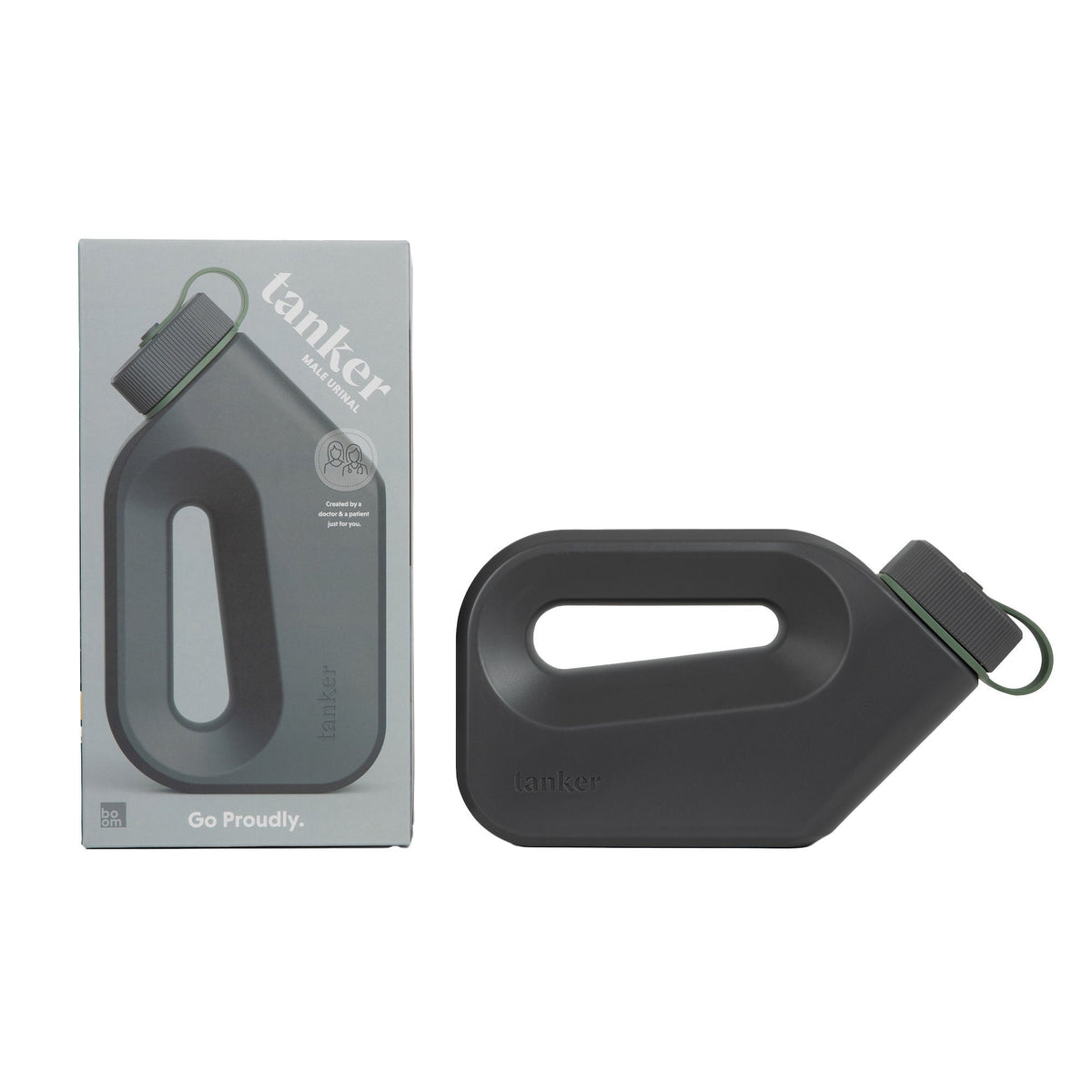 URINAL, PORT F/BEDSIDE & ON-THE-GO MALE CEMENT GRY (24/CS)